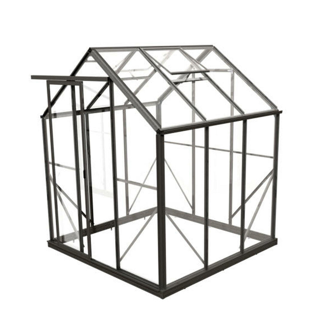 6x6 Glasshouse with 4mm Toughened Glass