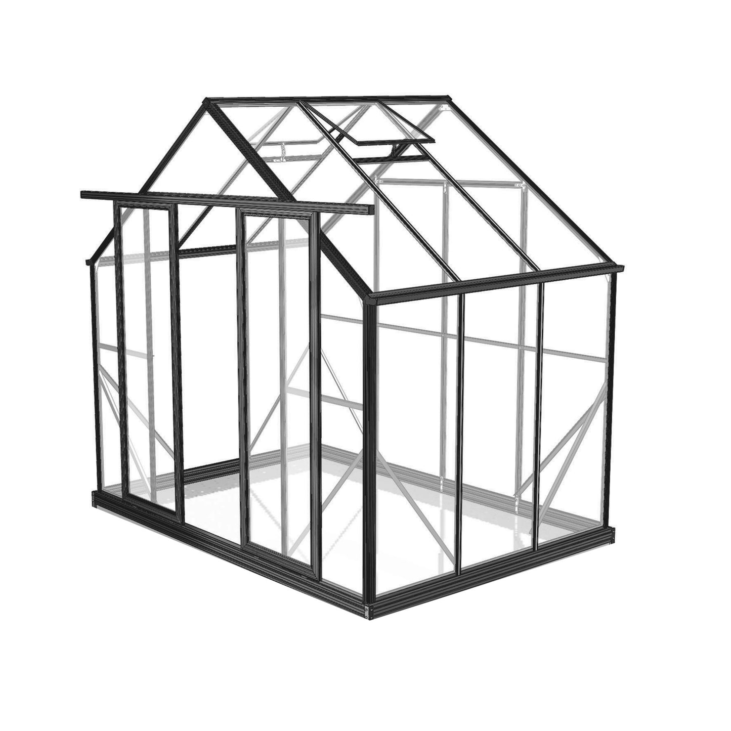 8x6 Greenhouse 6mm Polycarbonate