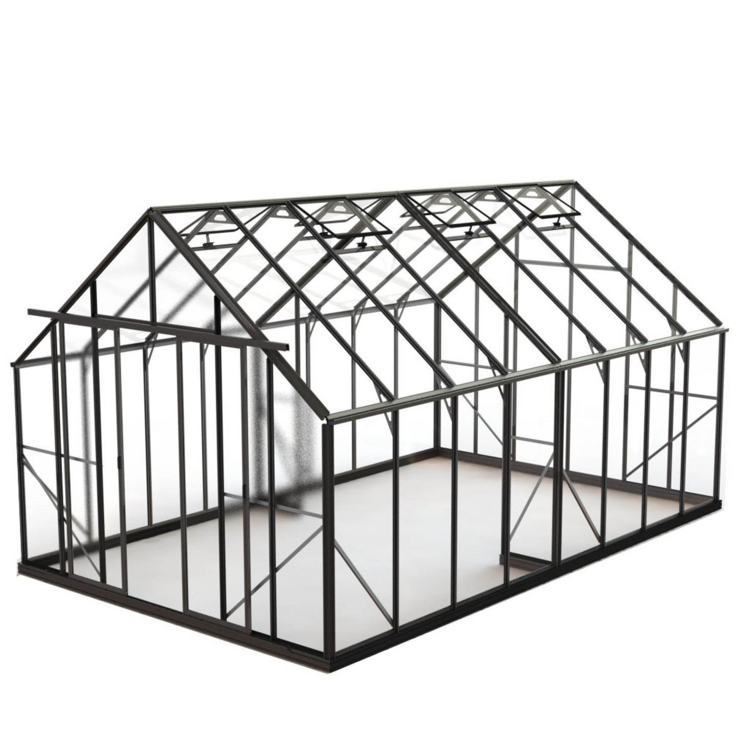 10x16 Glasshouse 4mm Toughened Glass